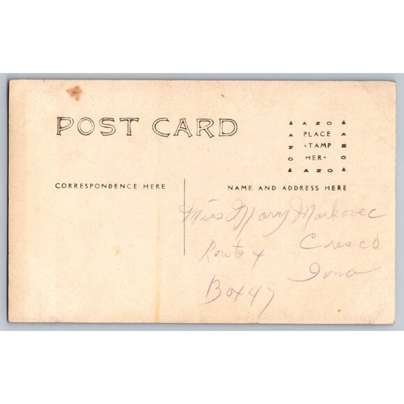 Antique 1900s Edwardian Era RPPC Of Woman In Long Skirt & Blouse #1683 - Picture 2 of 2